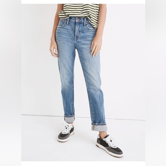 Madewell Tomboy Straight Jeans in Wright Wash size 24 - Picture 1 of 13